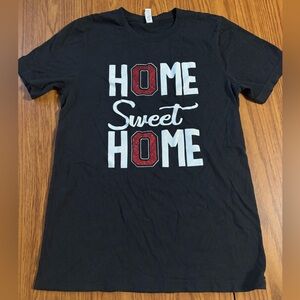 Bella Canvas Black Glitter Ohio T-shirt